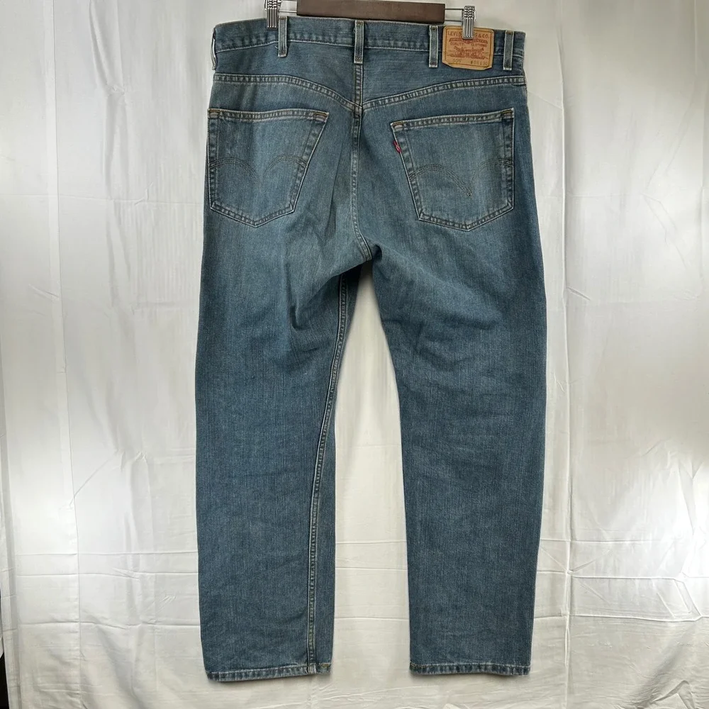 Levi's 505 Regular Fit Jeans Mens 38x30 Blue Straight Leg Denim 2007